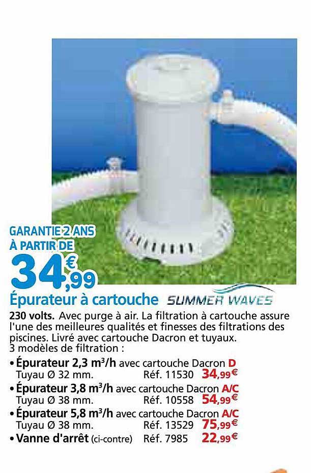 épurateur à cartouche summer waves