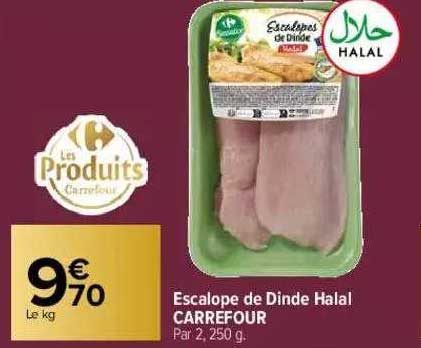 Escalope De Dinde Halal Carrefour