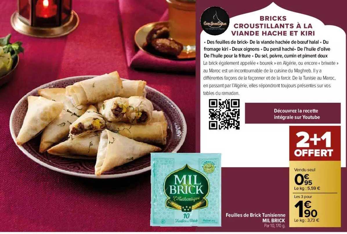 feuilles de brick tunisienne mil brick