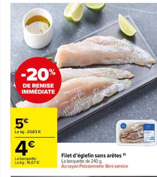Filet D'églefin Sans Arêtes