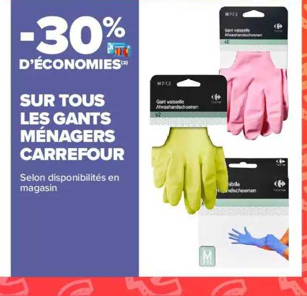 gants ménagers carrefour