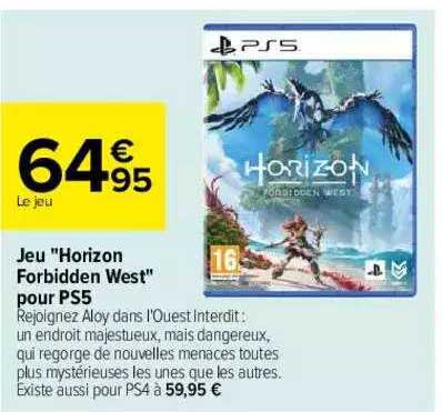 jeu "horizon forbidden west" pour ps5