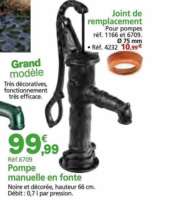 Joint De Remplacement, Pompe Manuelle En Fonte