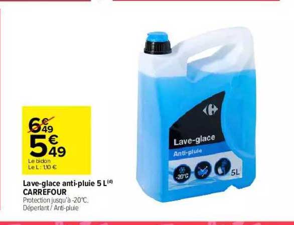 lave-glace anti-pluie 5 l carrefour