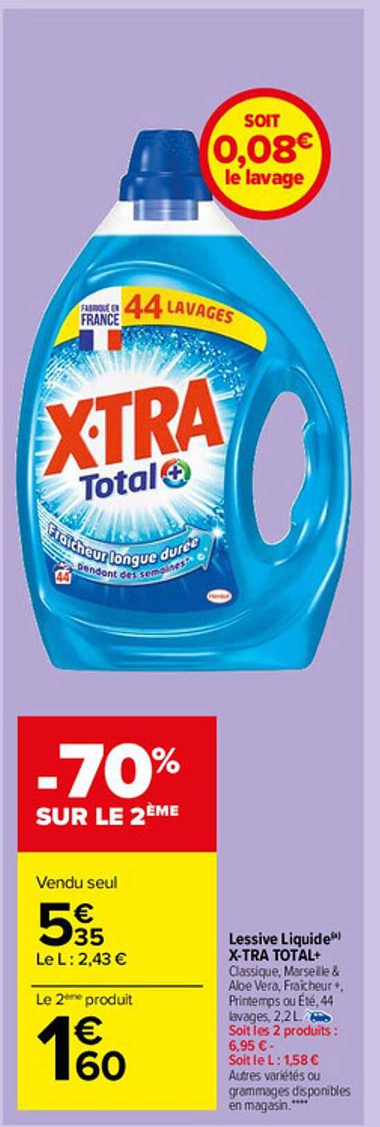 Lessive Liquide X-tra Total