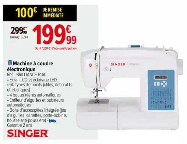 machine à coudre électronique singer