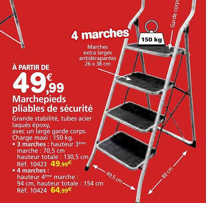 marchepieds pliables de sécurité