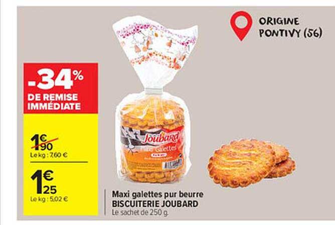 maxi galettes pur beurre biscuiterie joubard