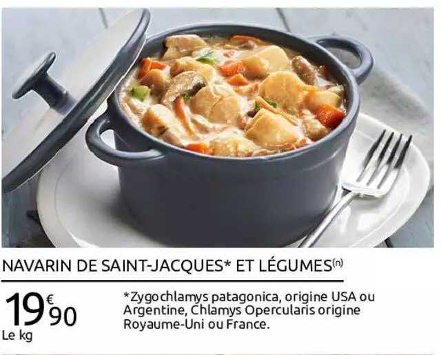 navarin de saint-jacques et légumes