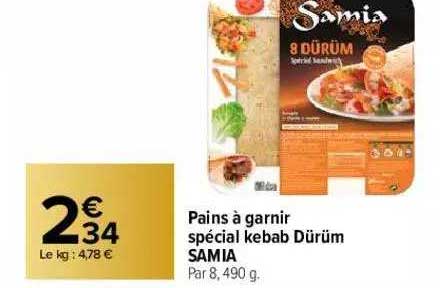 pains à garnir spécial kebab dürüm samia