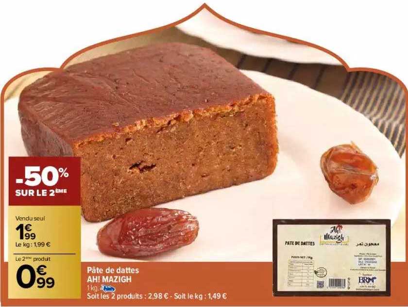 pâte de dattes ah! mazigh