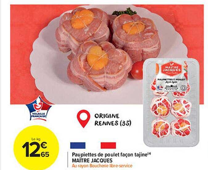 paupiettes de poulet façon tajine maître jacques