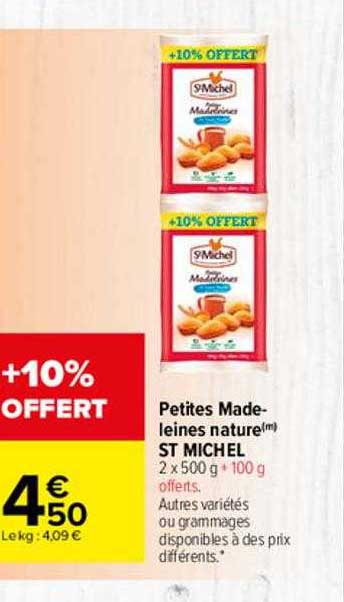 petites madeleines nature st michel