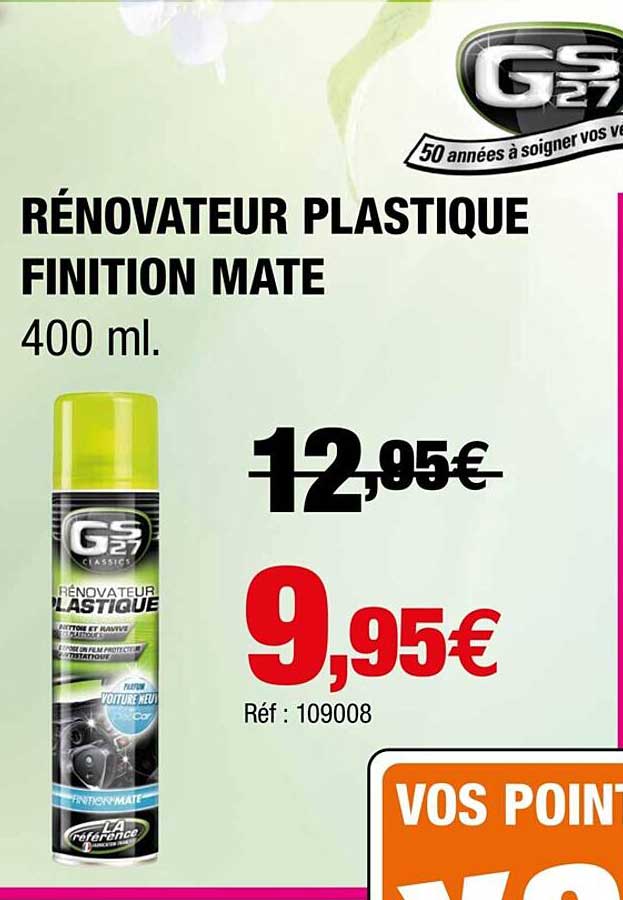 rénovateur plastique finition mate gs27