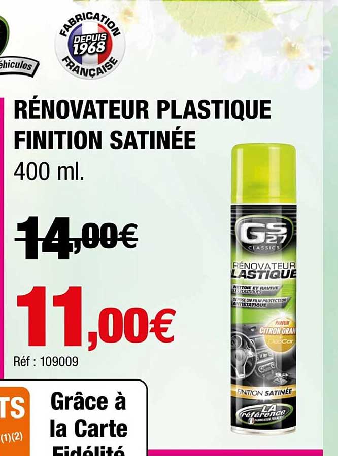 rénovateur plastique finition satinée gs27