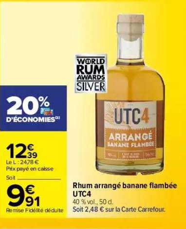 rhum arrangé banane flambée utc4