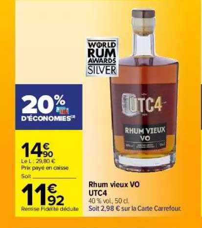 Rhum Vieux Vo Utc4