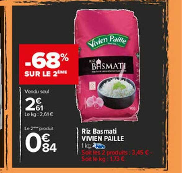 riz basmati vivien paille