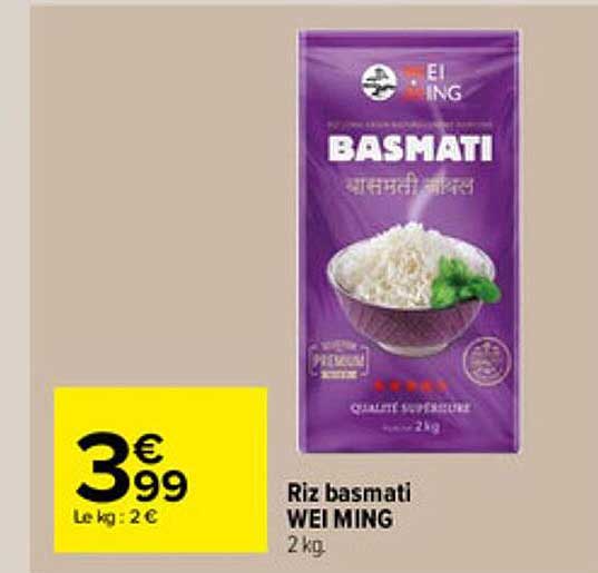 riz basmati wei ming
