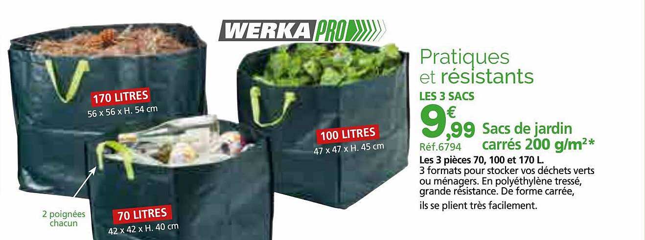 Sacs De Jardin Carrés 200 G-m²