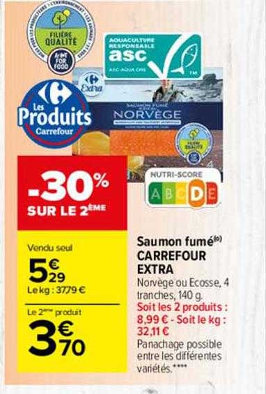 Saumon Fumé Carrefour Extra