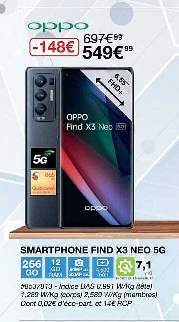 smartphone find x3 neo 5g oppo