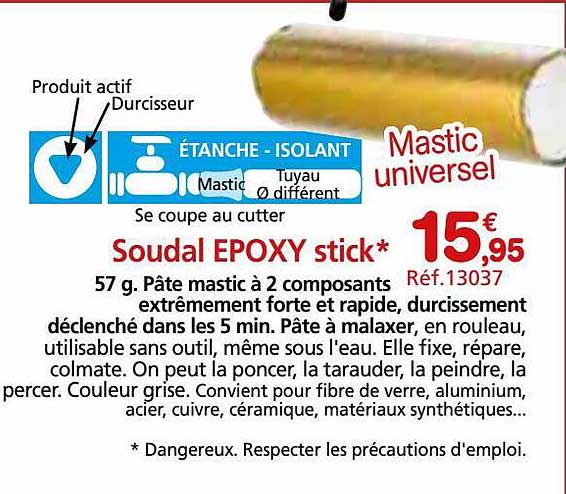 soudal epoxy stick
