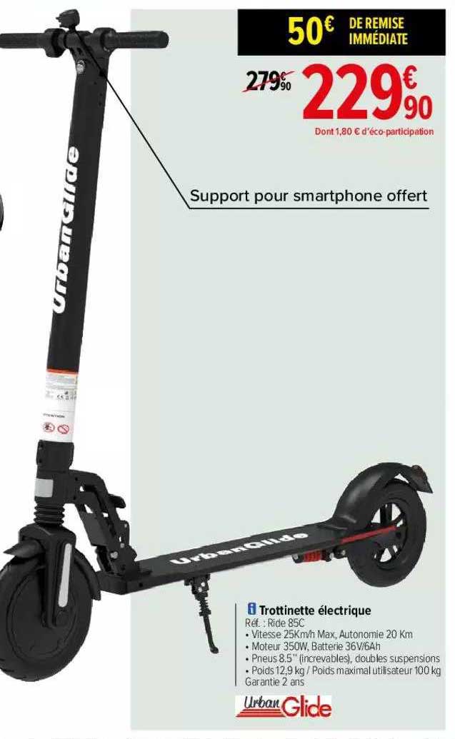 trottinette électrique urban glide