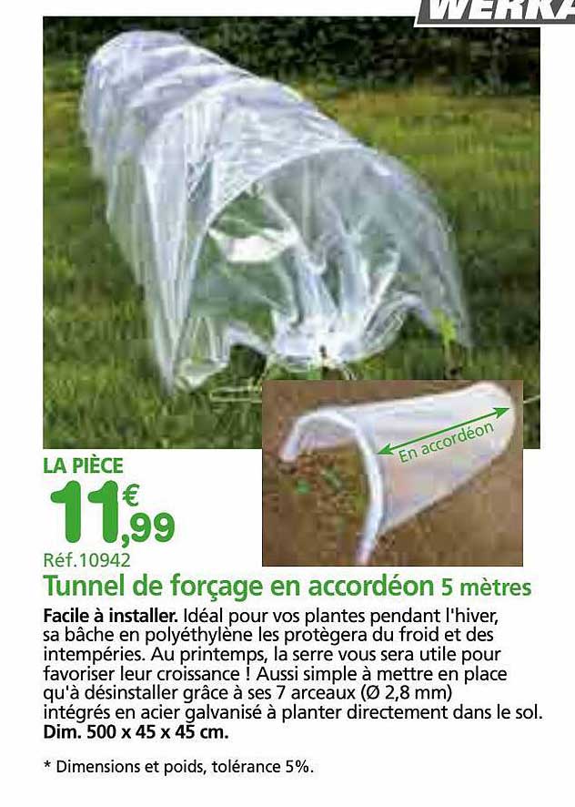 Tunnel De Forçage En Accordéon 5 Mètres