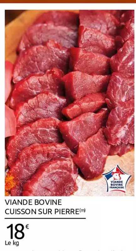 Viande Bovine Cuisson Sur Pierre