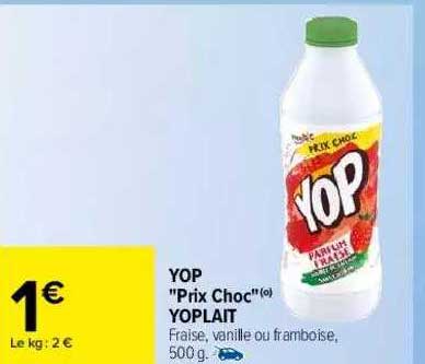 yop "prix choc" yoplait