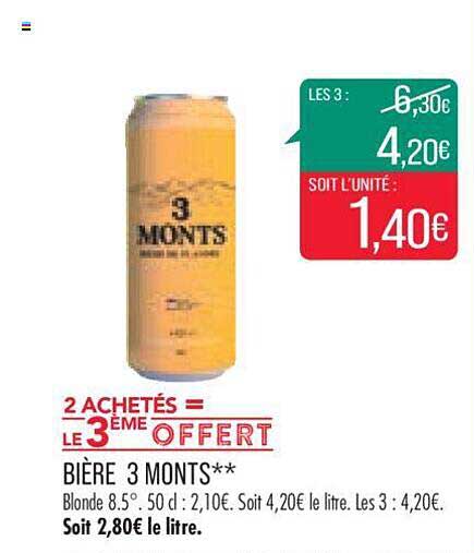 Bière 3 Monts