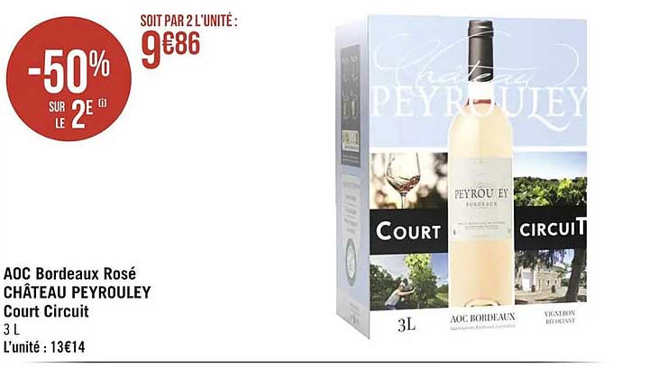 aoc bordeaux rosé château peyrouley court circuit