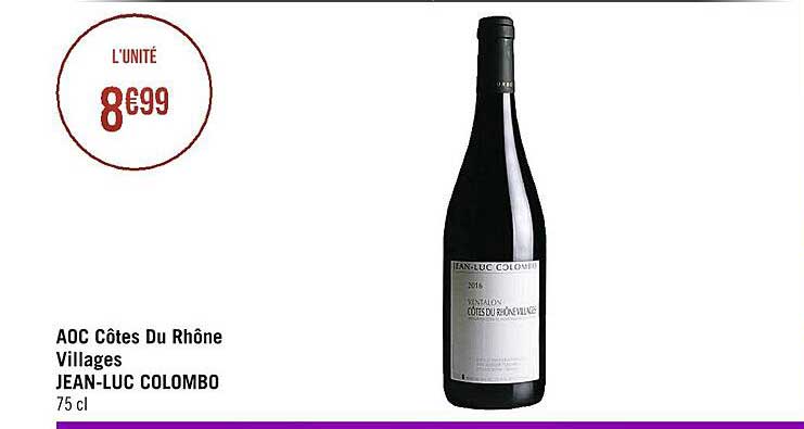 aoc côtes du rhône villages jean-luc colombo