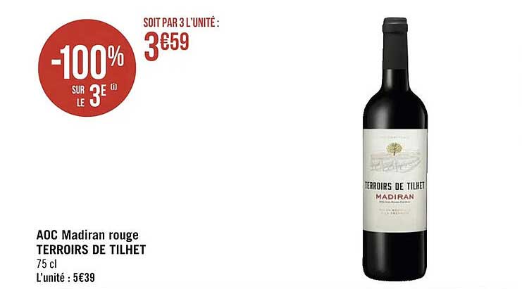 Aoc Madiran Rouge Terroirs De Tilhet