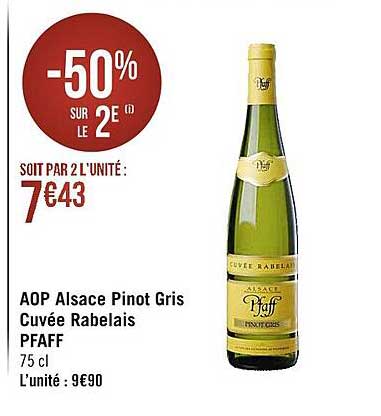aop alsace pinot gris cuvée rabelais pfaff