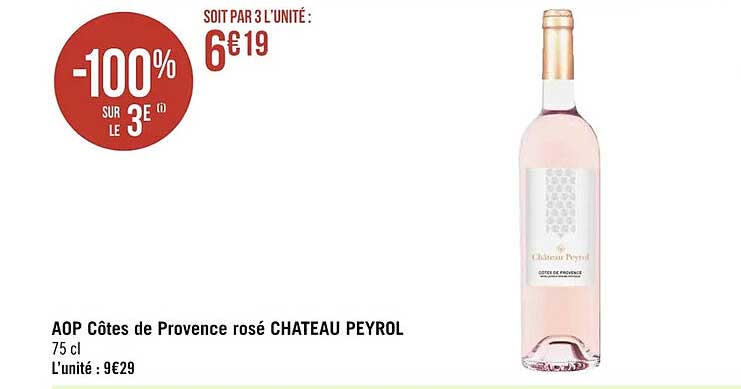 aop côtes de provence rosé château peyrol