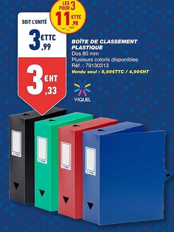 Boîte De Classement Plastique