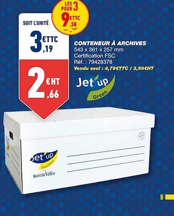 conteneur à archives jet'up