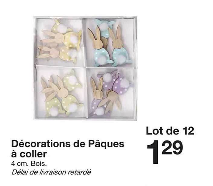 décorations de pâques à coller
