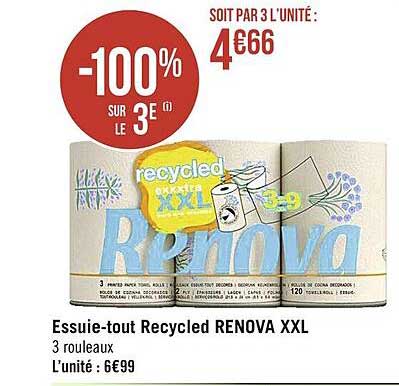 essuie-tout recycled renova xxl