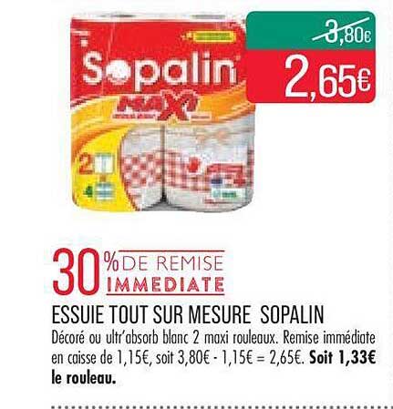 essuie tout sur mesure sopalin