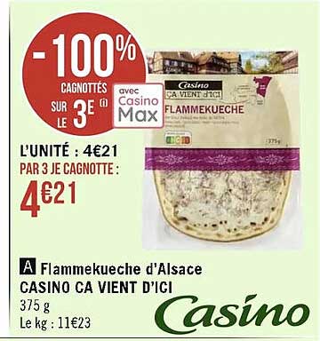 flammekueche d'alsace casino ça vient d'ici