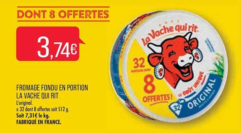 fromage fondu en portion la vache qui rit