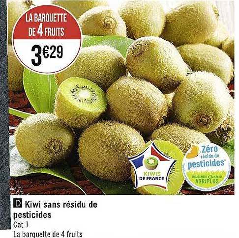 kiwi sans résidu de pesticides