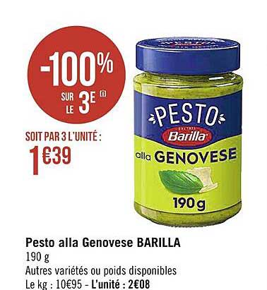 pesto alla genovese barilla