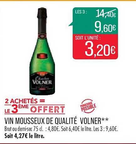 Vin Mousseux De Qualité Volner