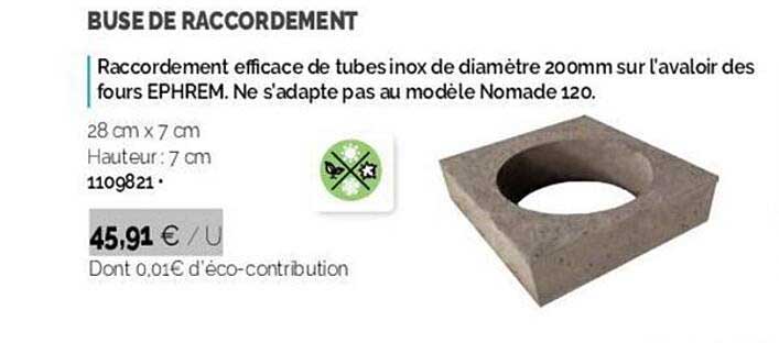 buse de raccordement