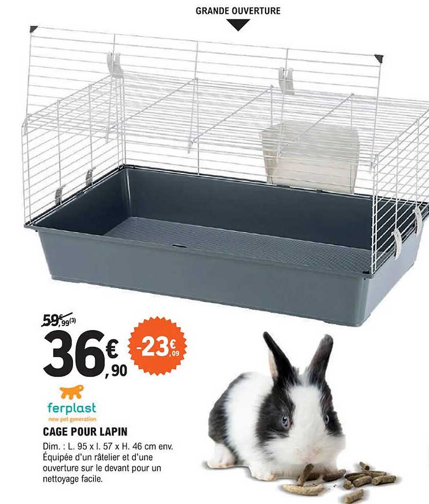 cage pour lapin ferplast