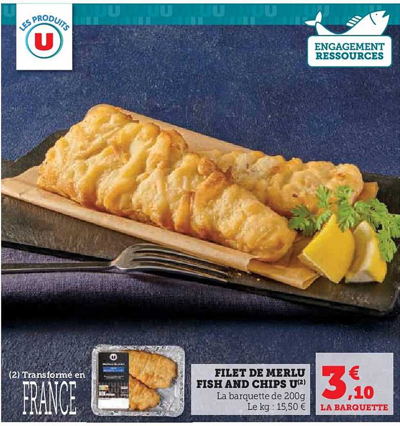 filet de merlu fish and chips u